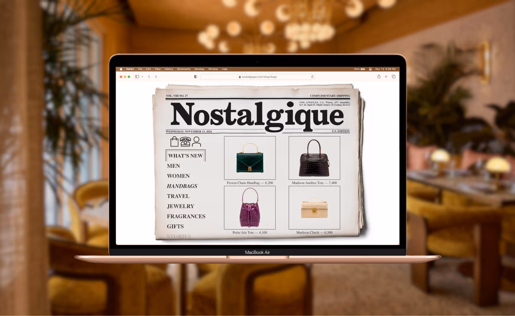 Vintage Newspaper Website Design
